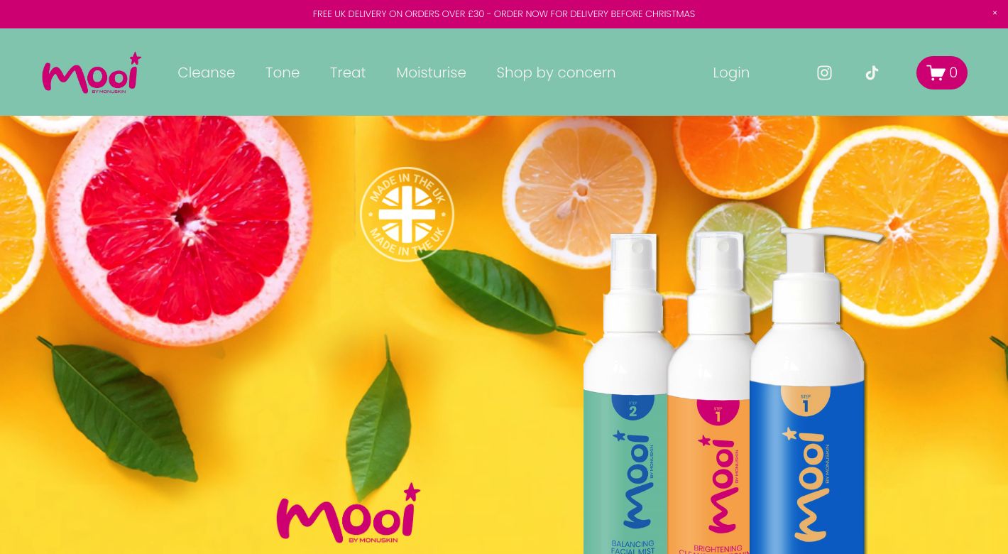 Mooi Skincare Website