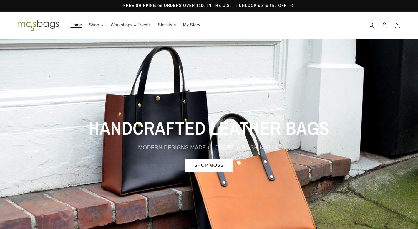 Moss Bags Website