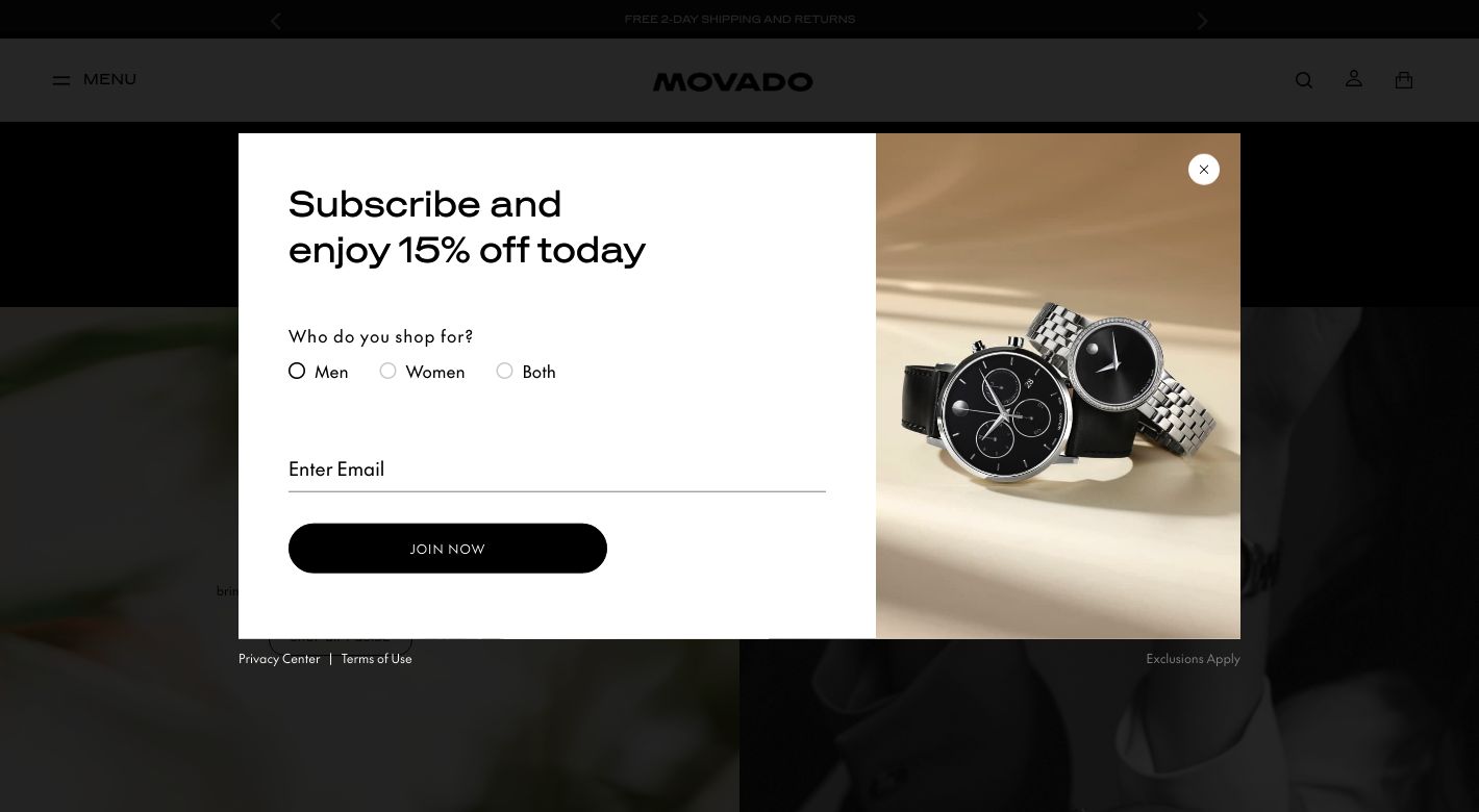 Movado Website