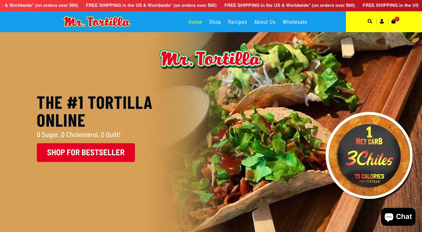 Mr. Tortilla Website
