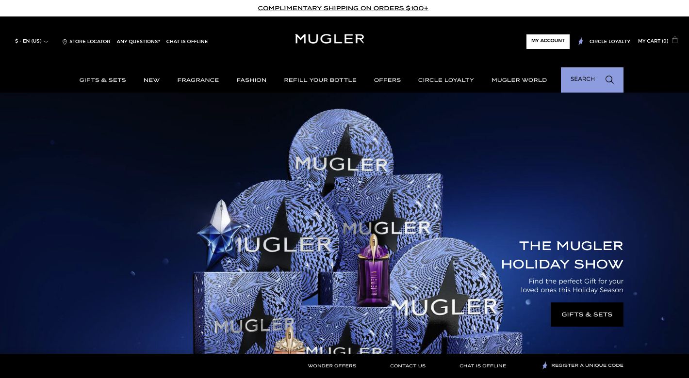 Mugler Website