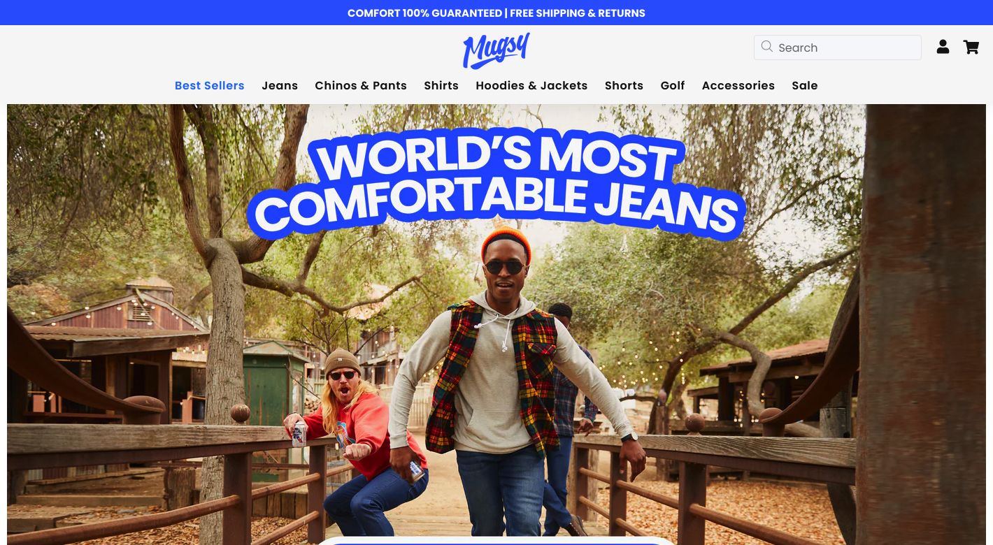 Mugsy Jeans Website