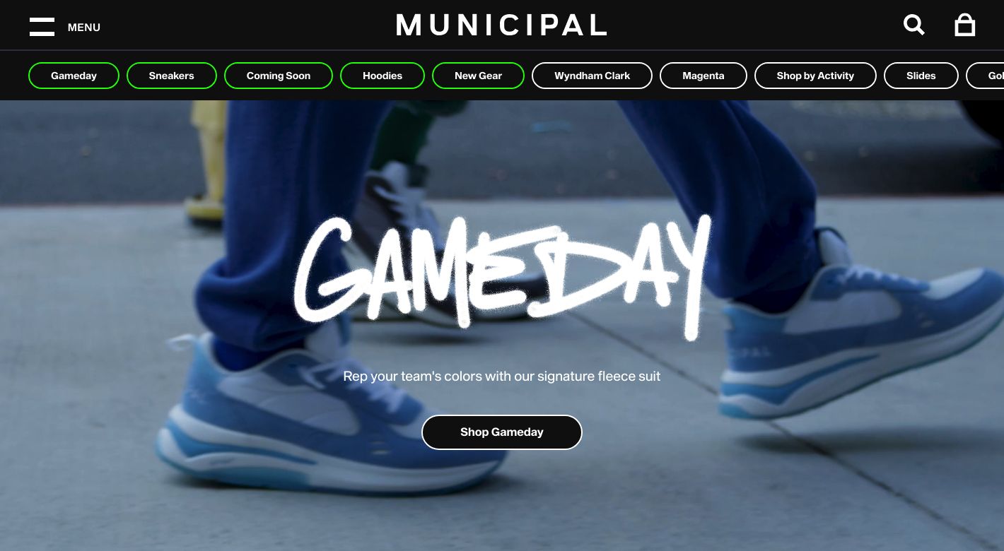 MUNICIPAL Apparel Company Website