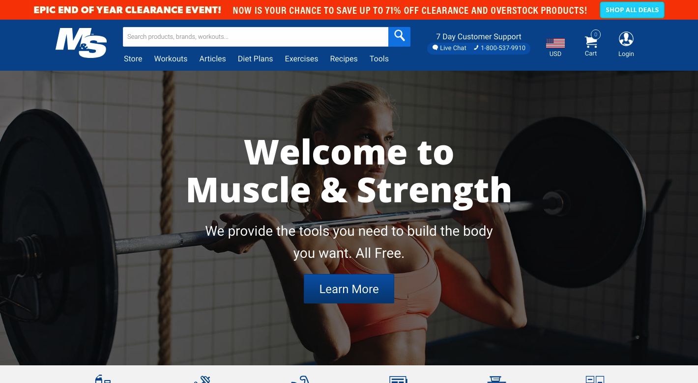 Muscle & Strength Website