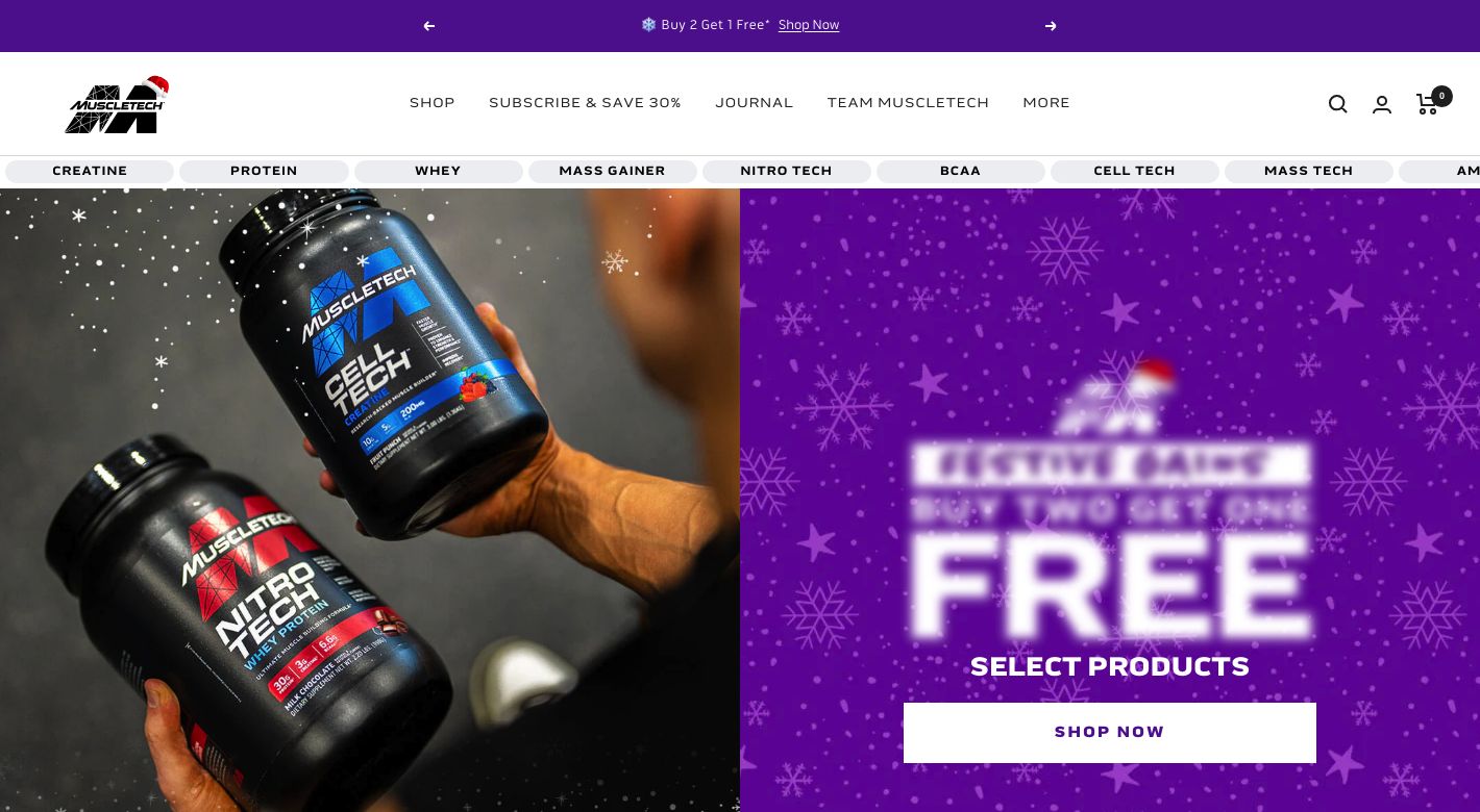 MuscleTech Website