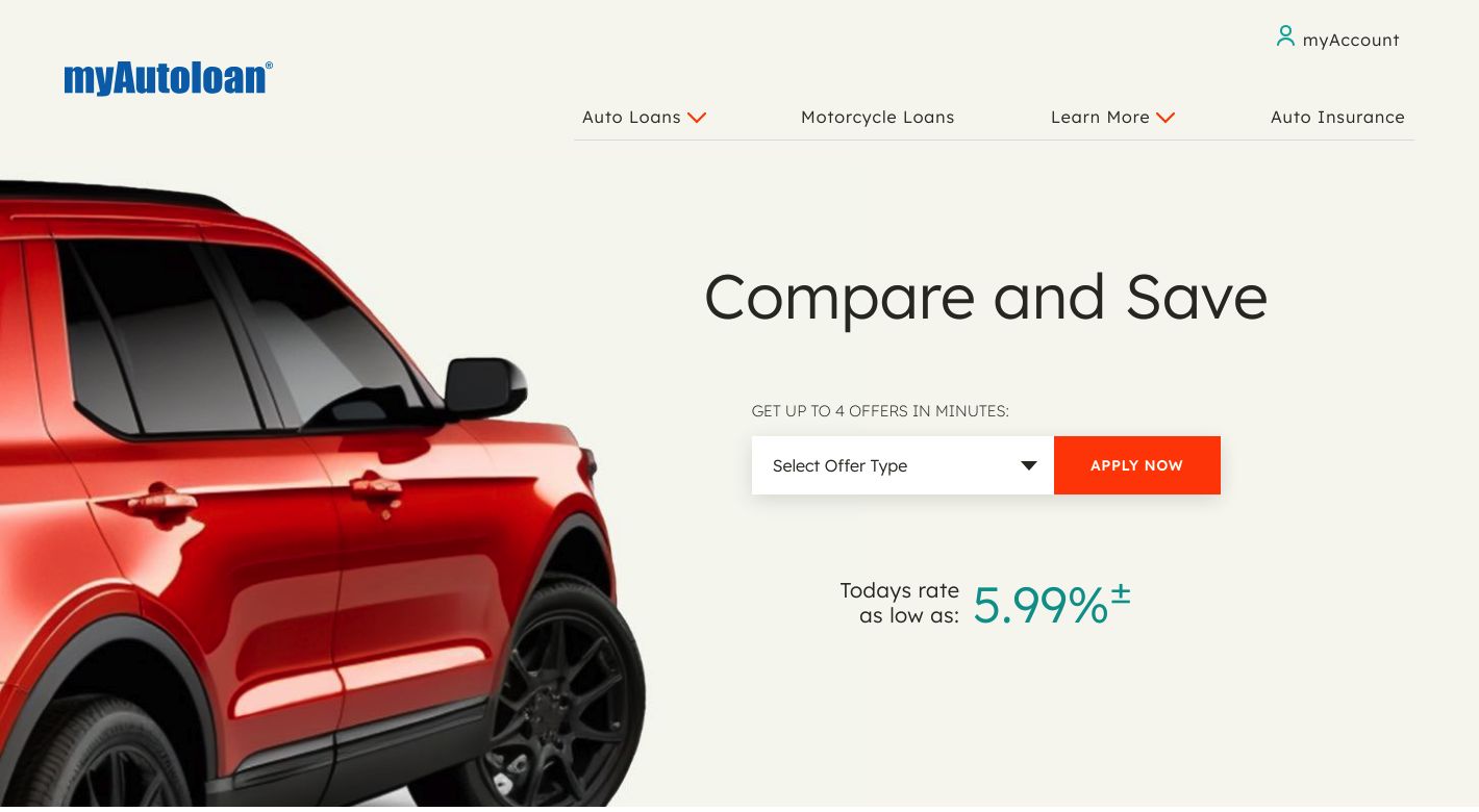 myAutoloan.com Website