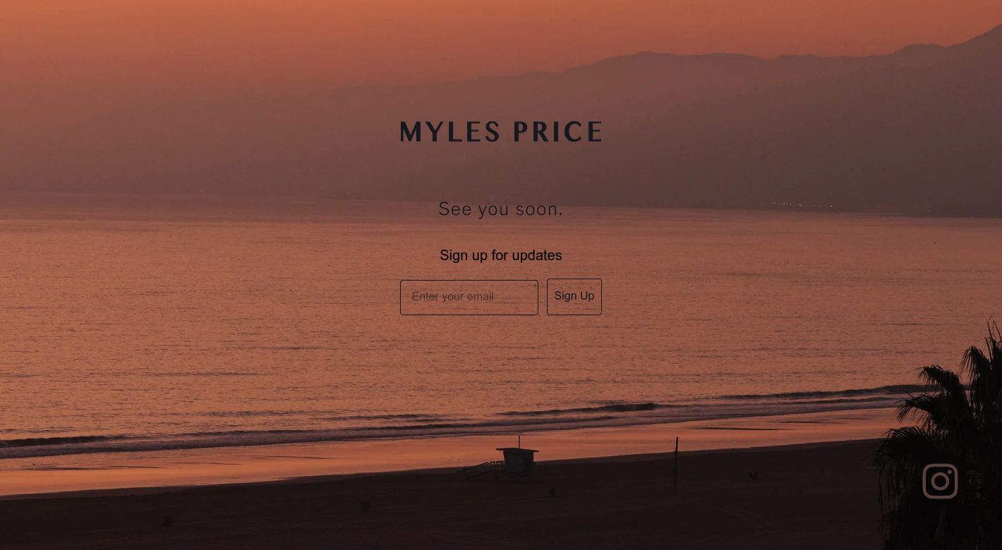 Myles Price Website