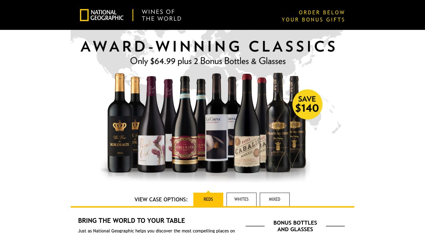 Nat Geo Wines of the World Website