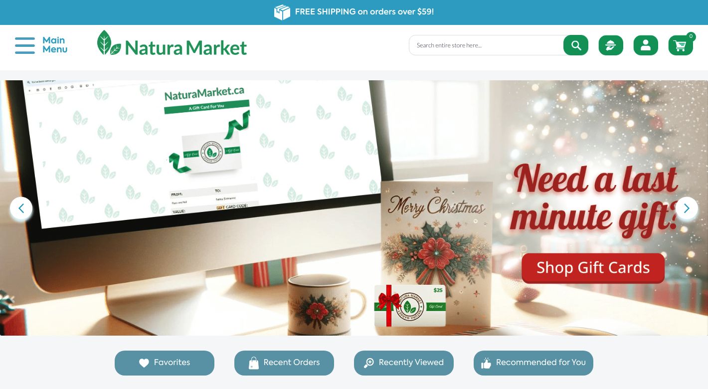 Natura Market Website