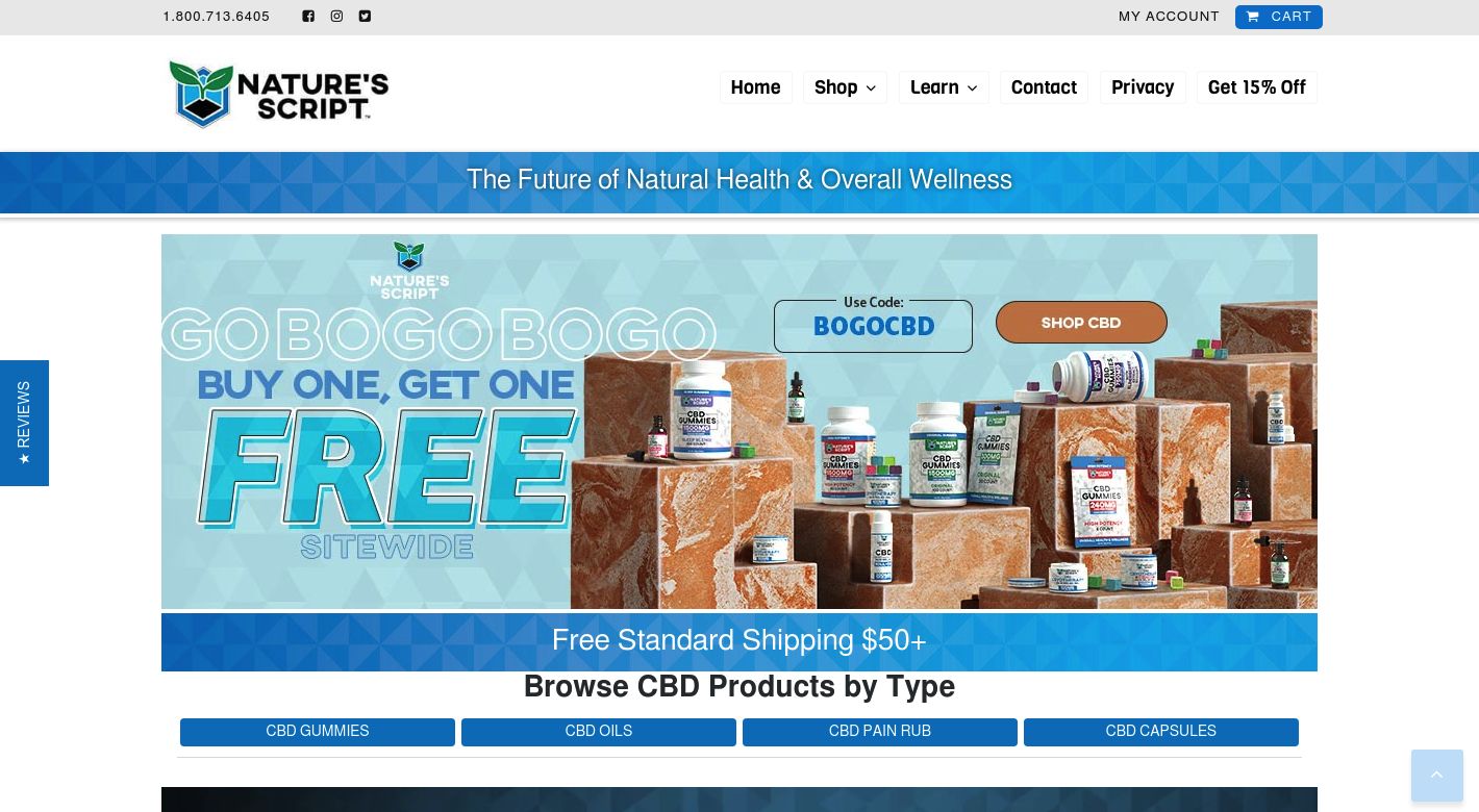 Nature's Script Website