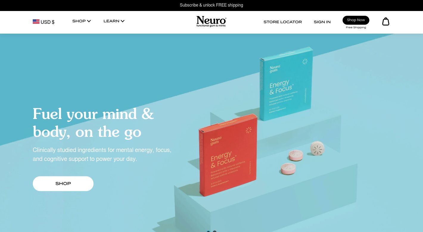 NeuroGum Website