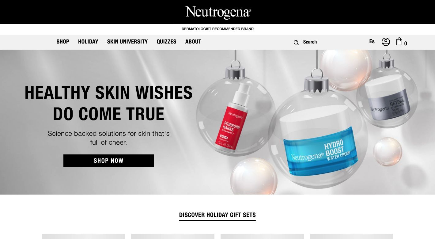 Neutrogena Website