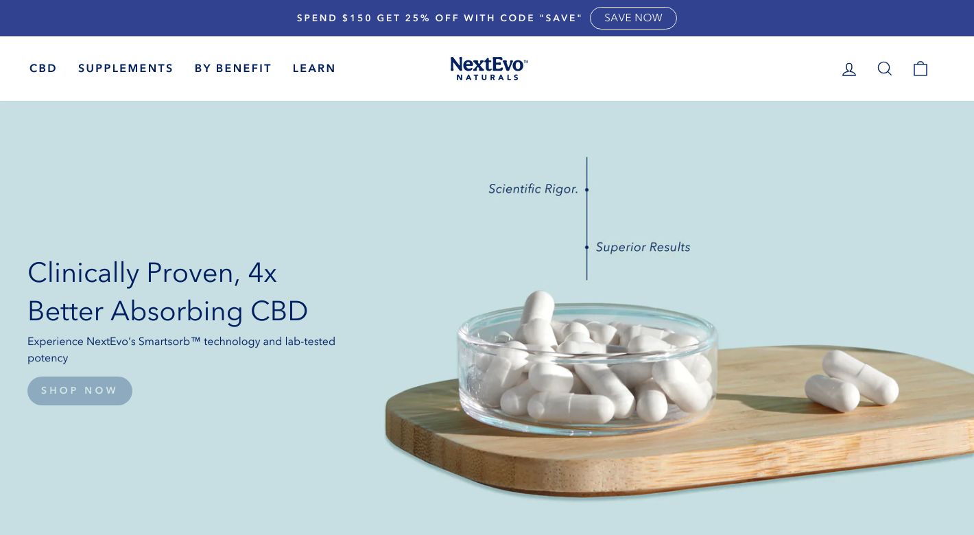 NextEvo Naturals Website