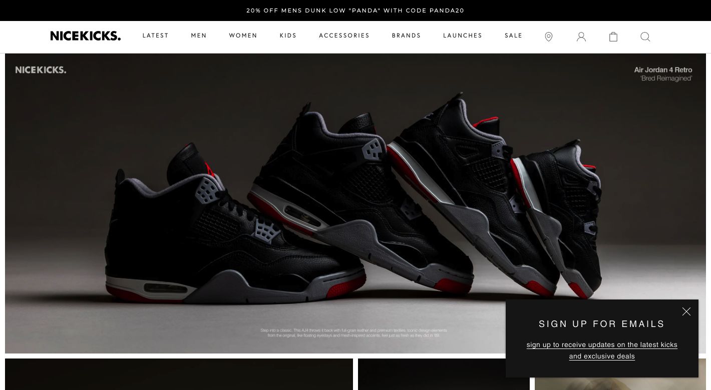 Nice Kicks Website