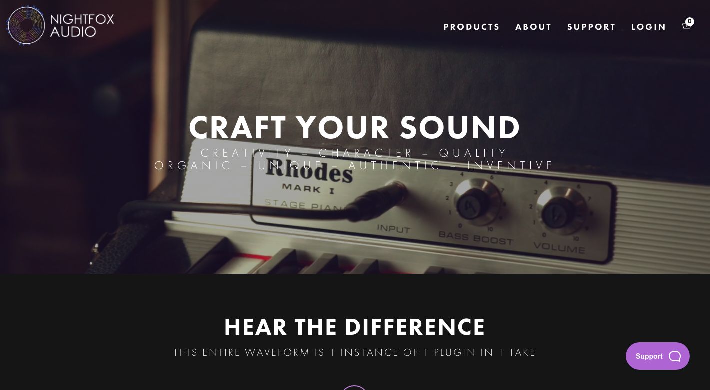 Nightfox Audio Website