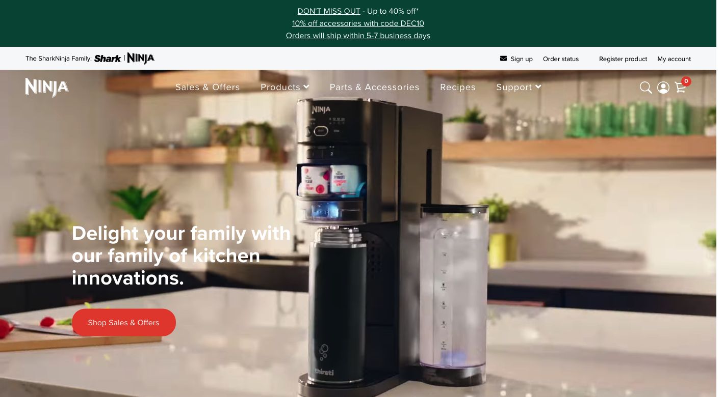 Ninja Kitchen Website