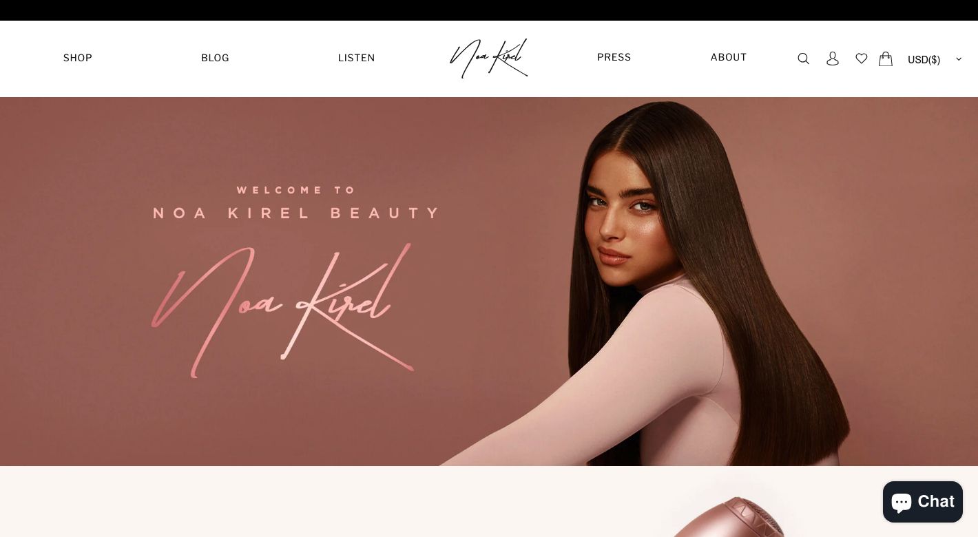 Noa Kirel Beauty Website