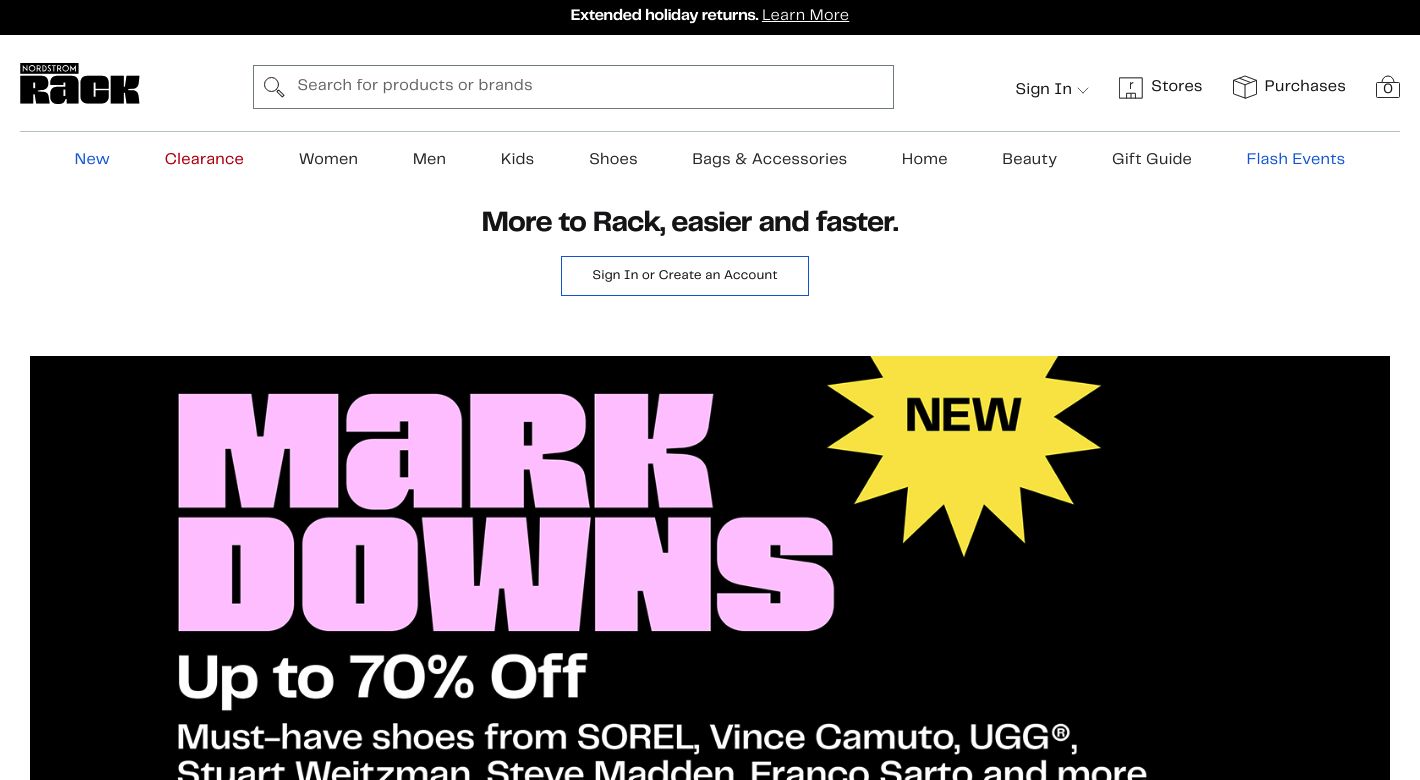 Nordstrom Rack Website