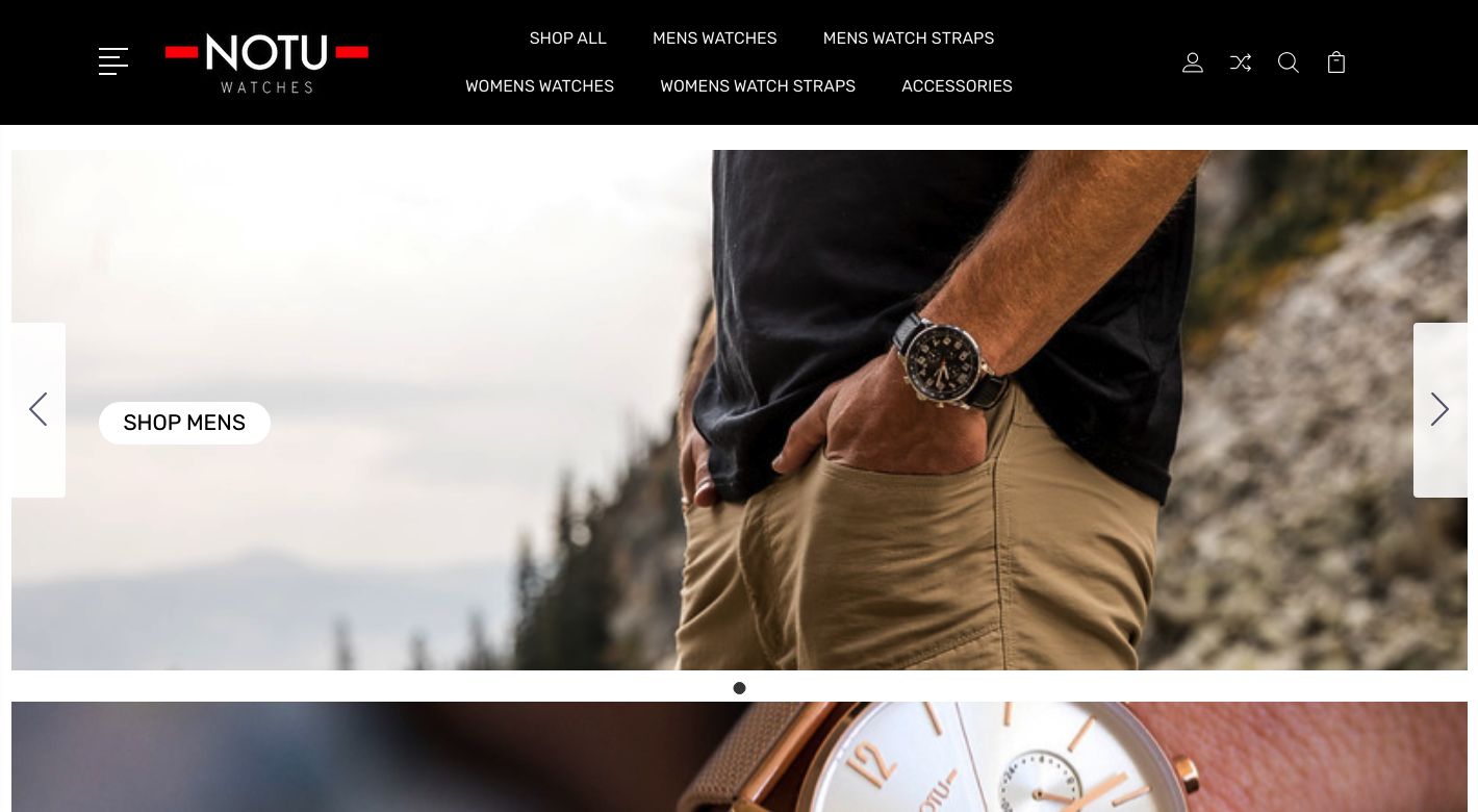 NOTU Watches Website