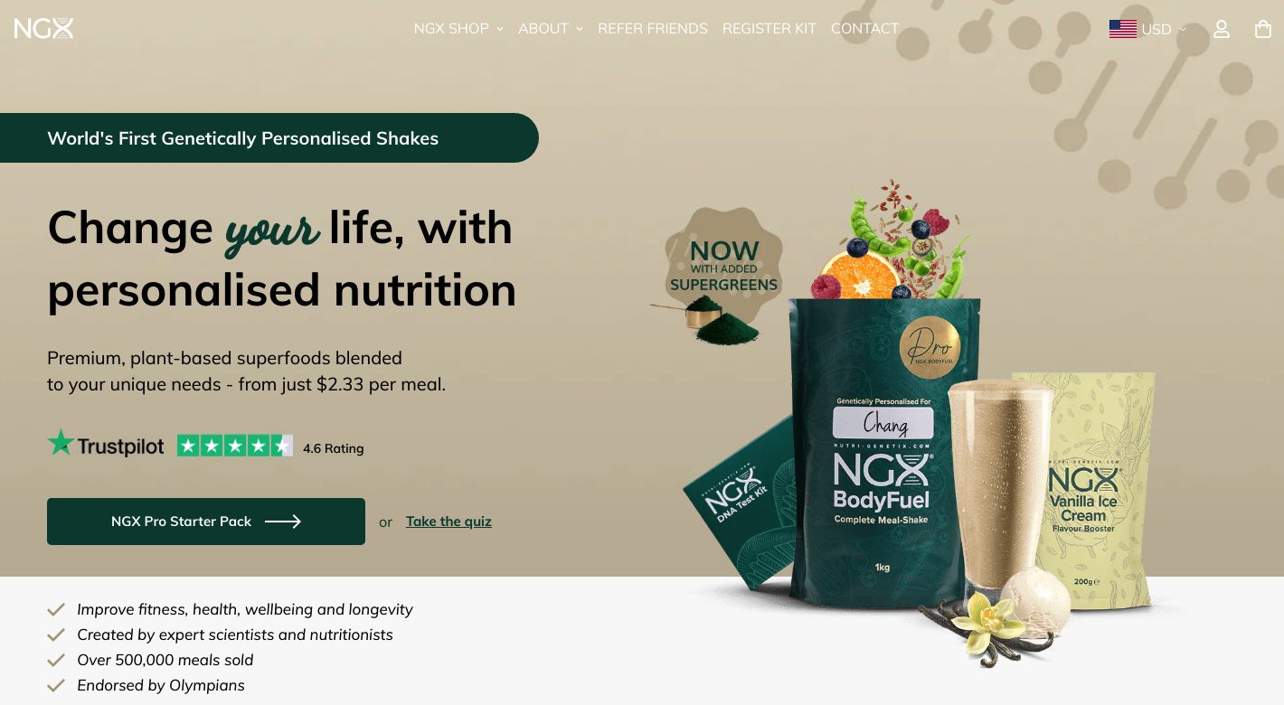 Nutri-Genetix Website