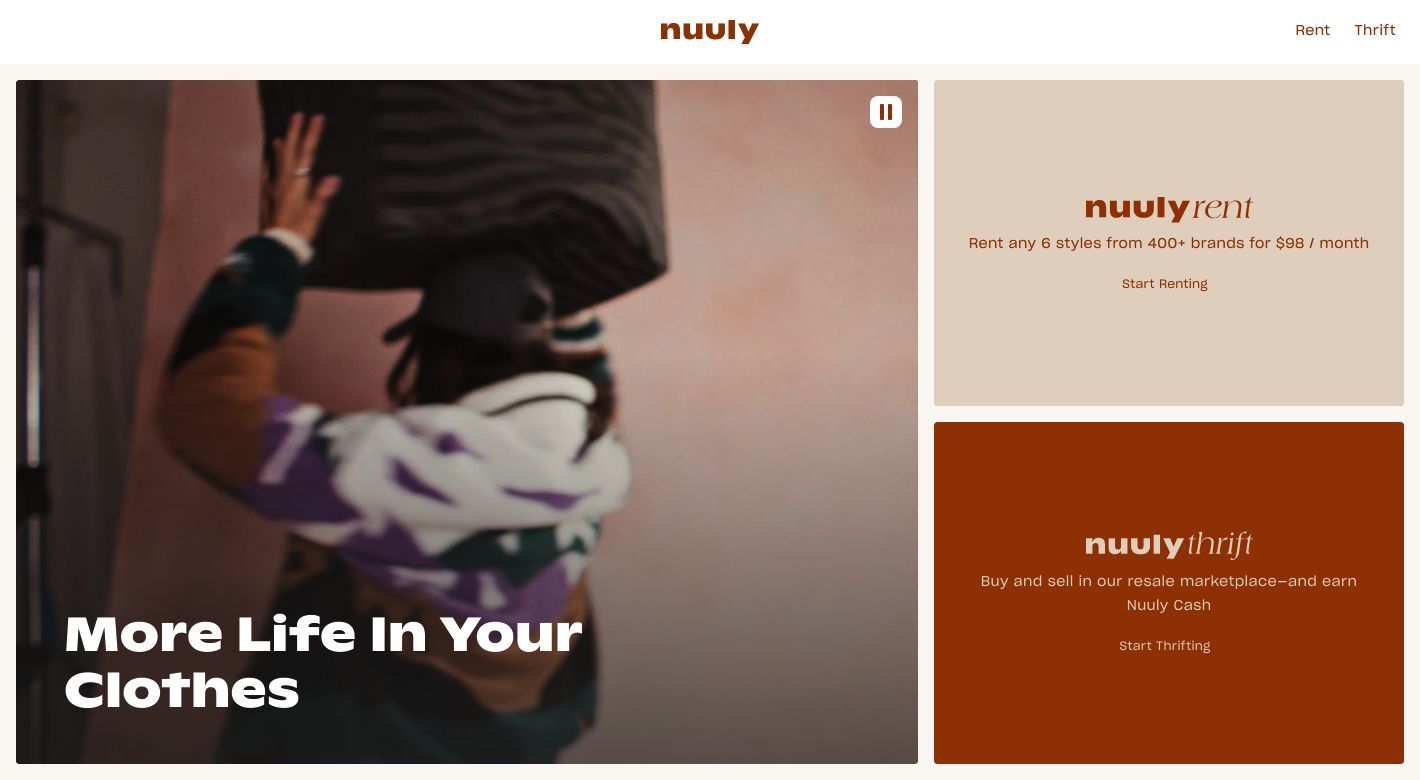 Nuuly Website