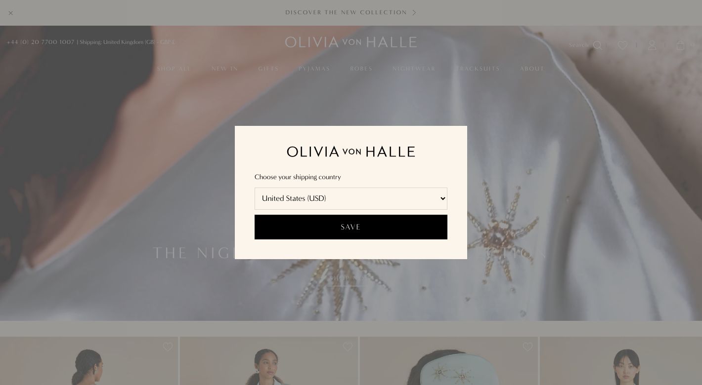 Olivia von Halle Website