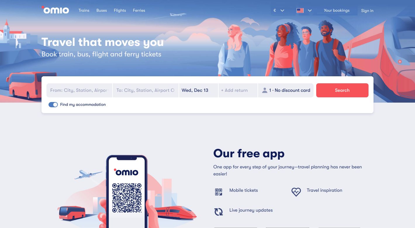 Omio Website