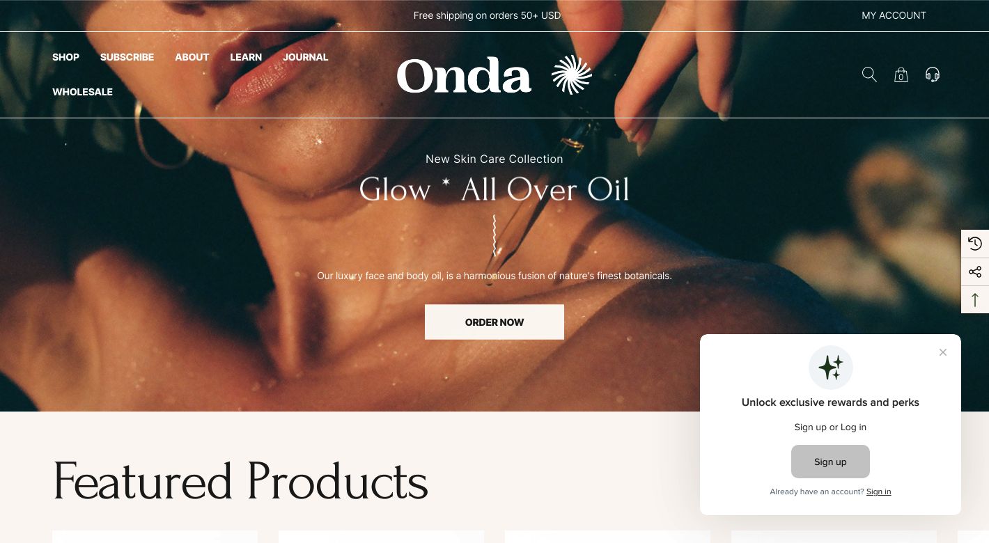 Onda Wellness Website