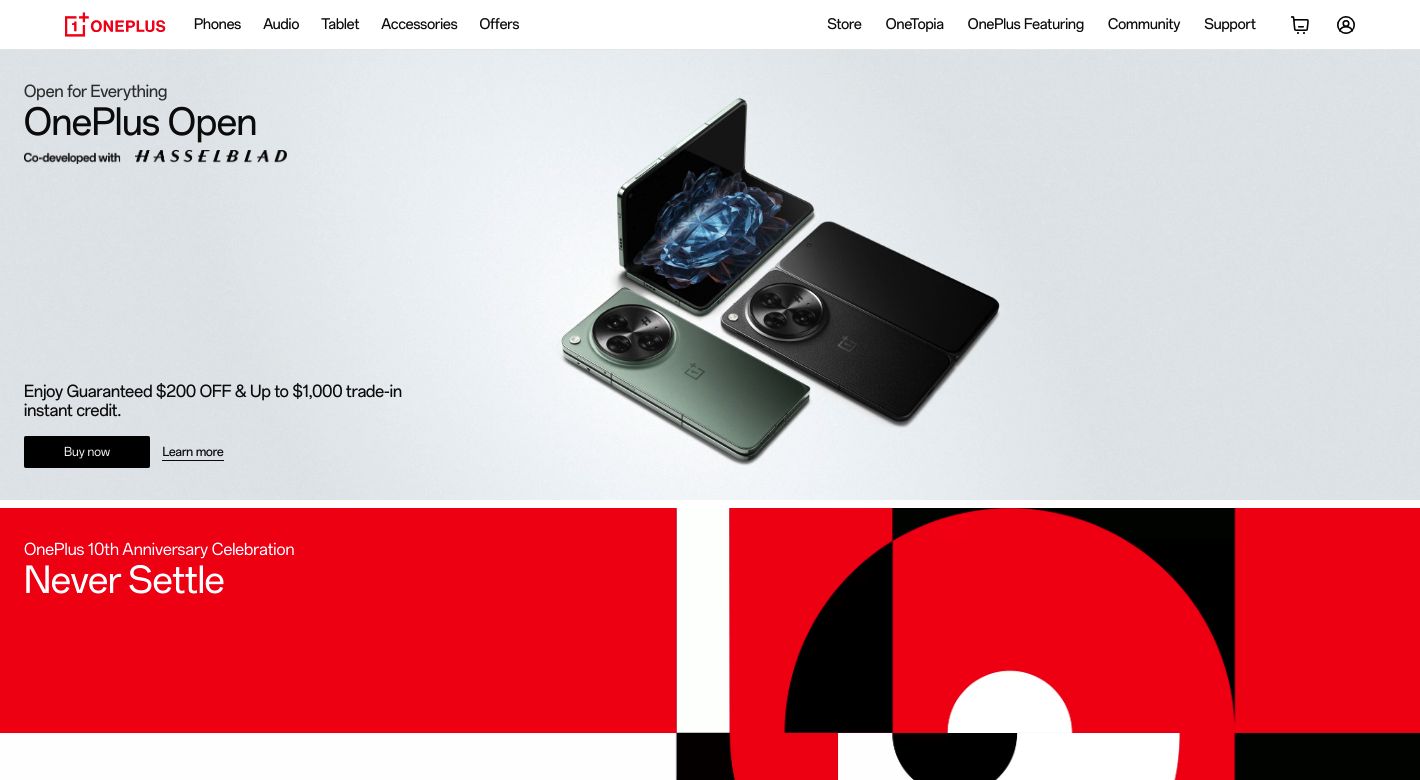 OnePlus Website