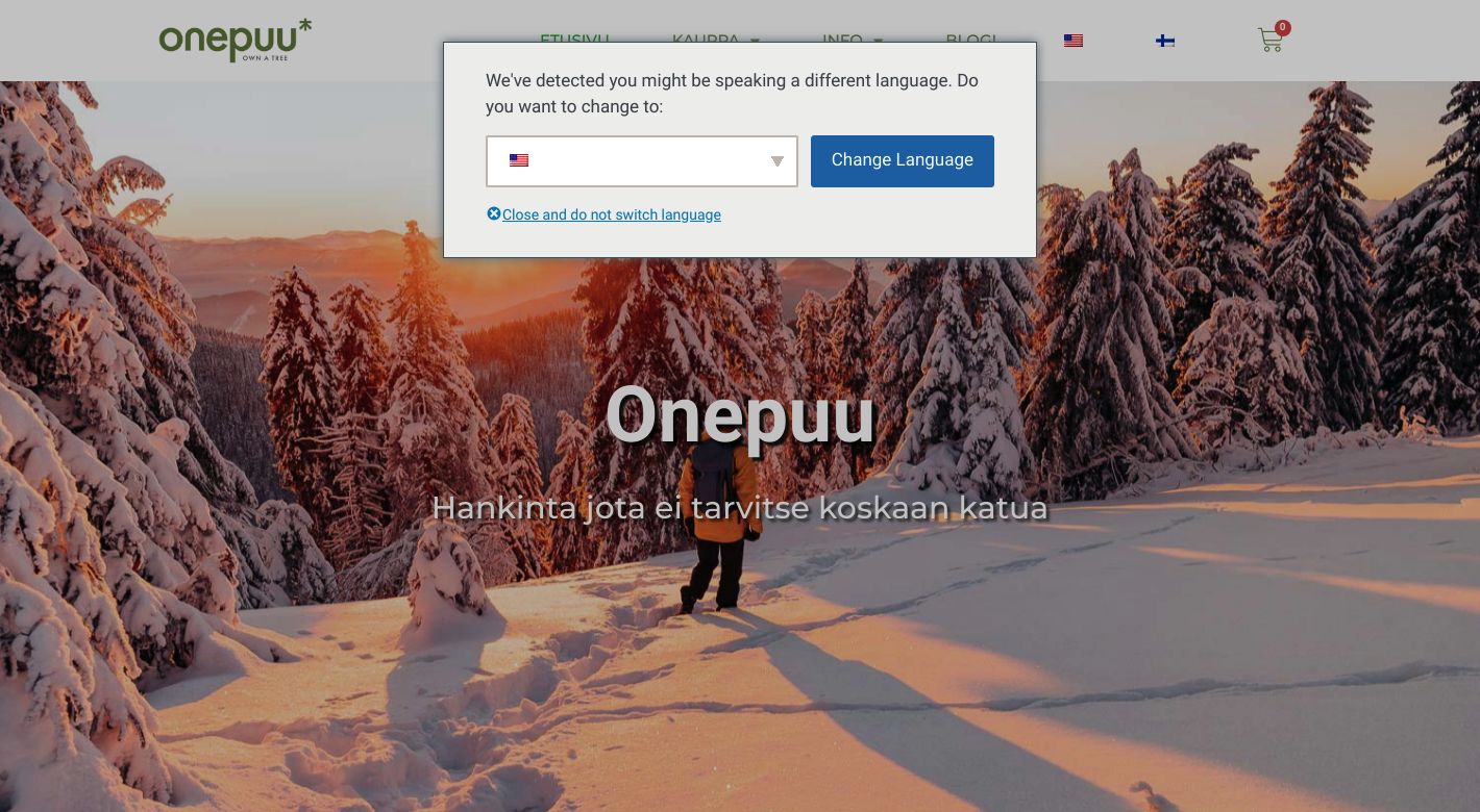 Onepuu Oy Website