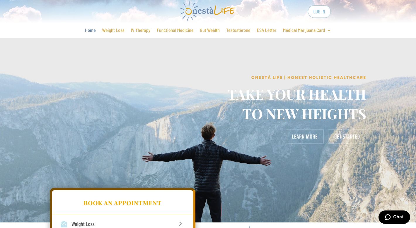 OnestàLife Holistic Tele-Health Services Website
