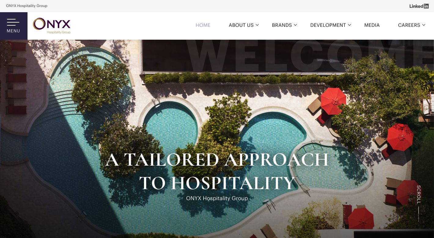 Onyx Hospitality Website
