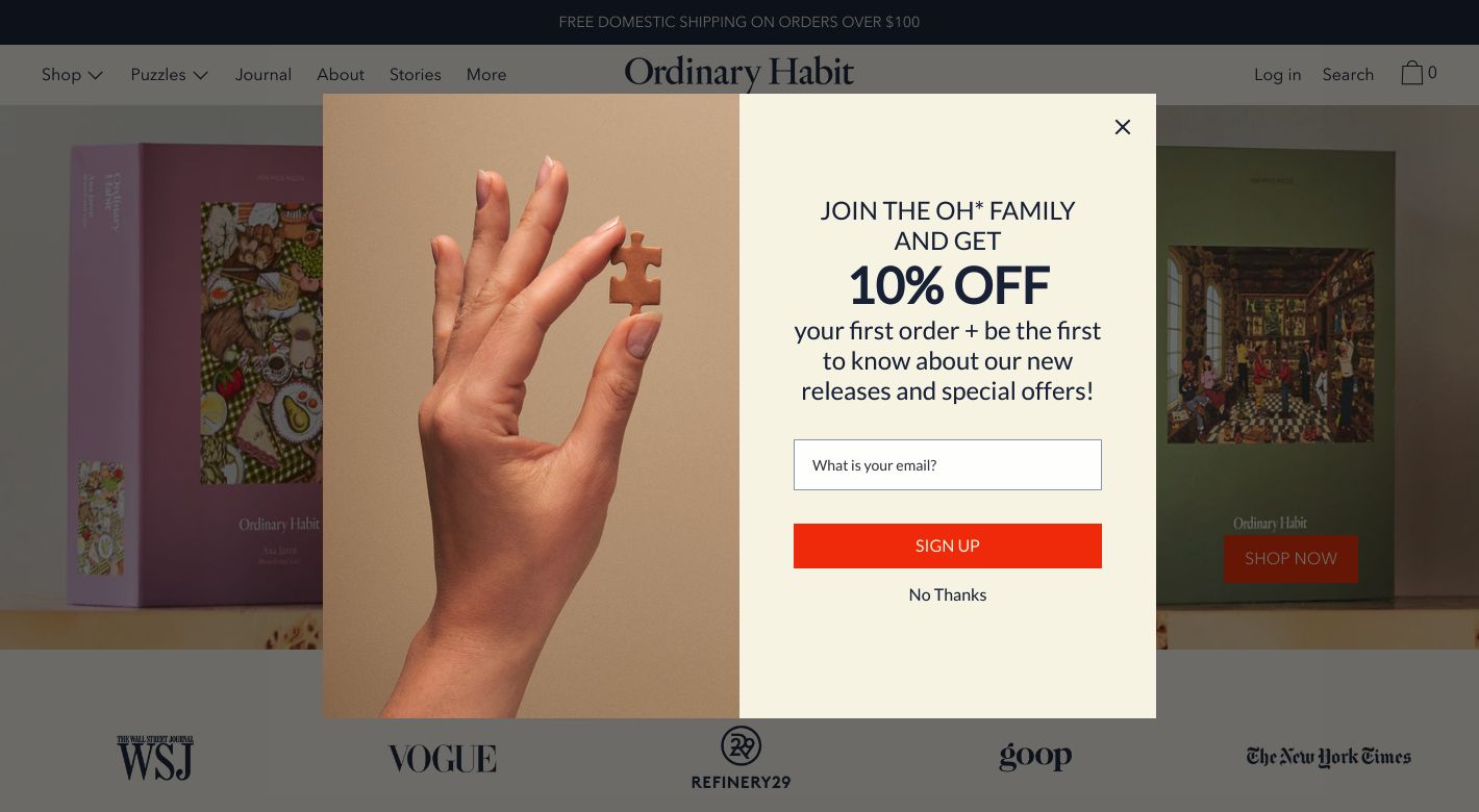 Ordinary Habit Website