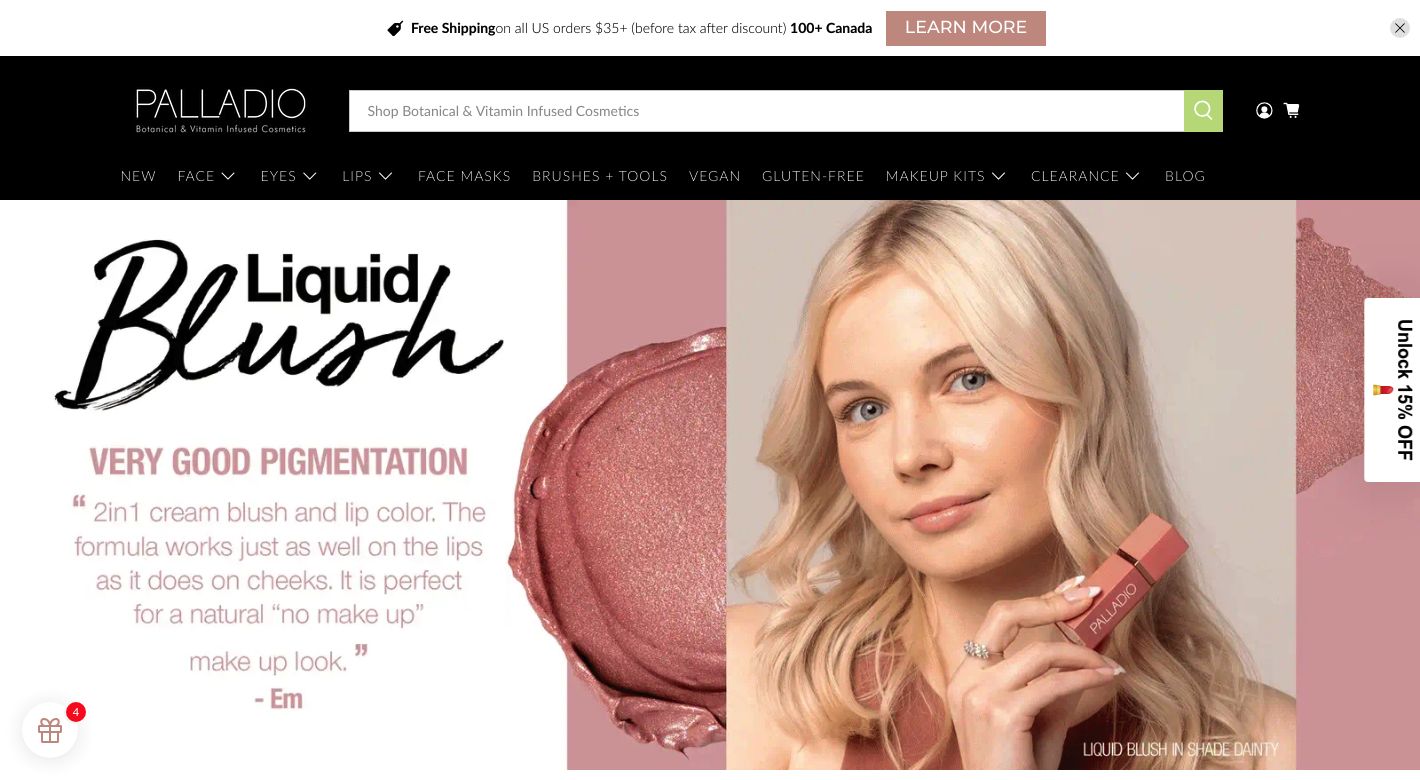 Palladio Beauty Website