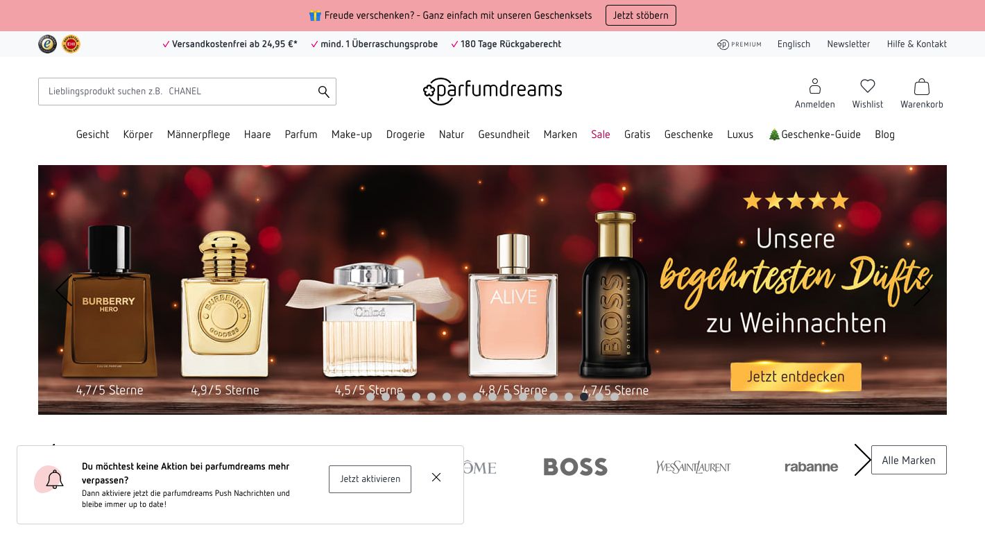 Parfumdreams Website