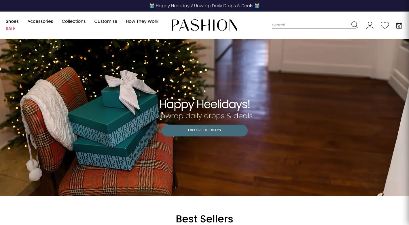 Pashion Footwear Website