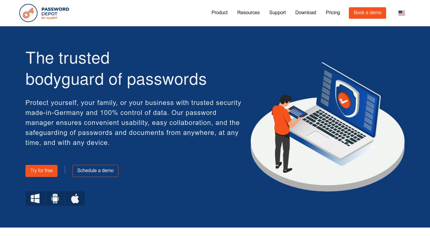 Password Depot Website