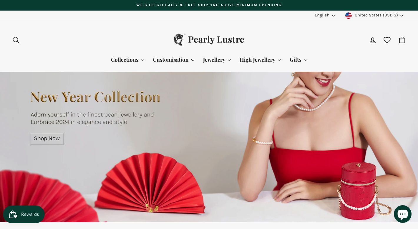 Pearly Lustre Website