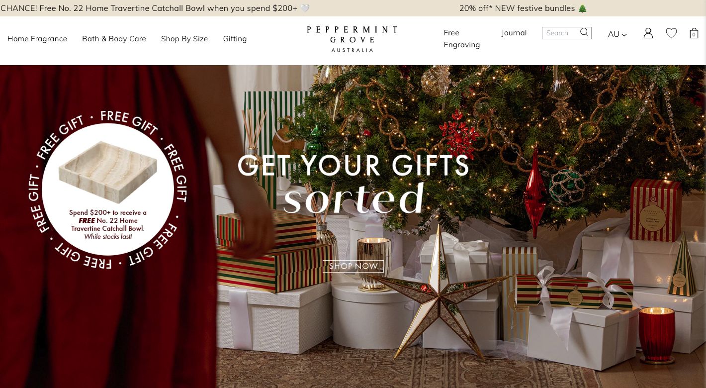 Peppermint Grove Fragrances Website