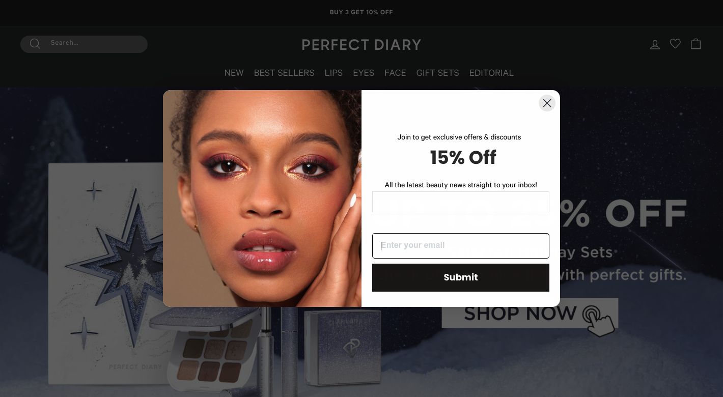 Perfect Diary Website