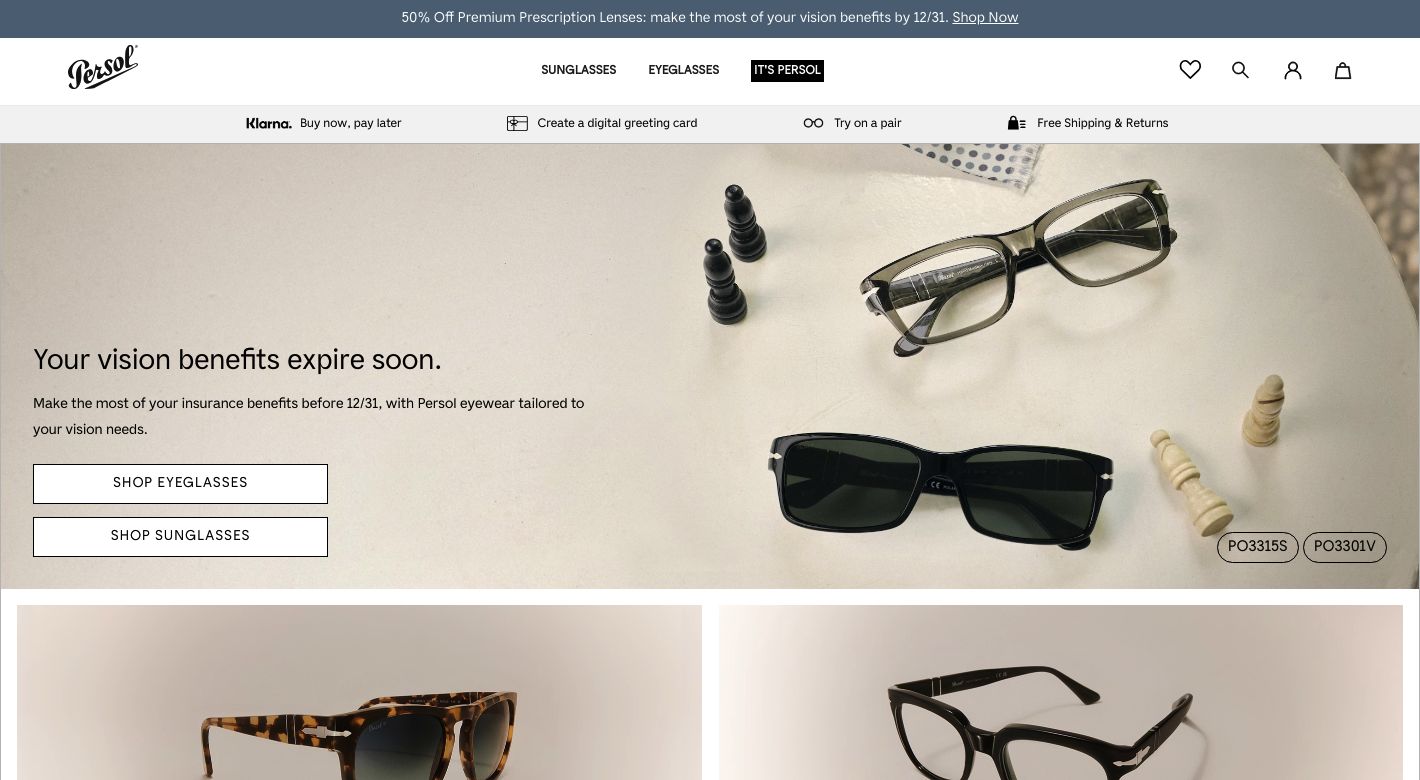 Persol Website