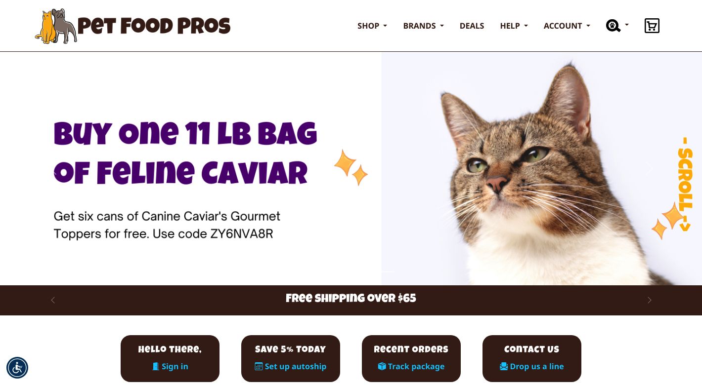 Pet Food Pros Website