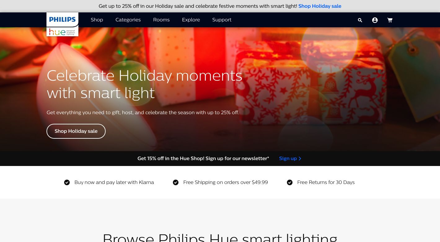 Philips Hue Website