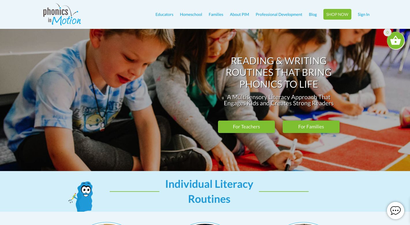 Phonics in Motion Website