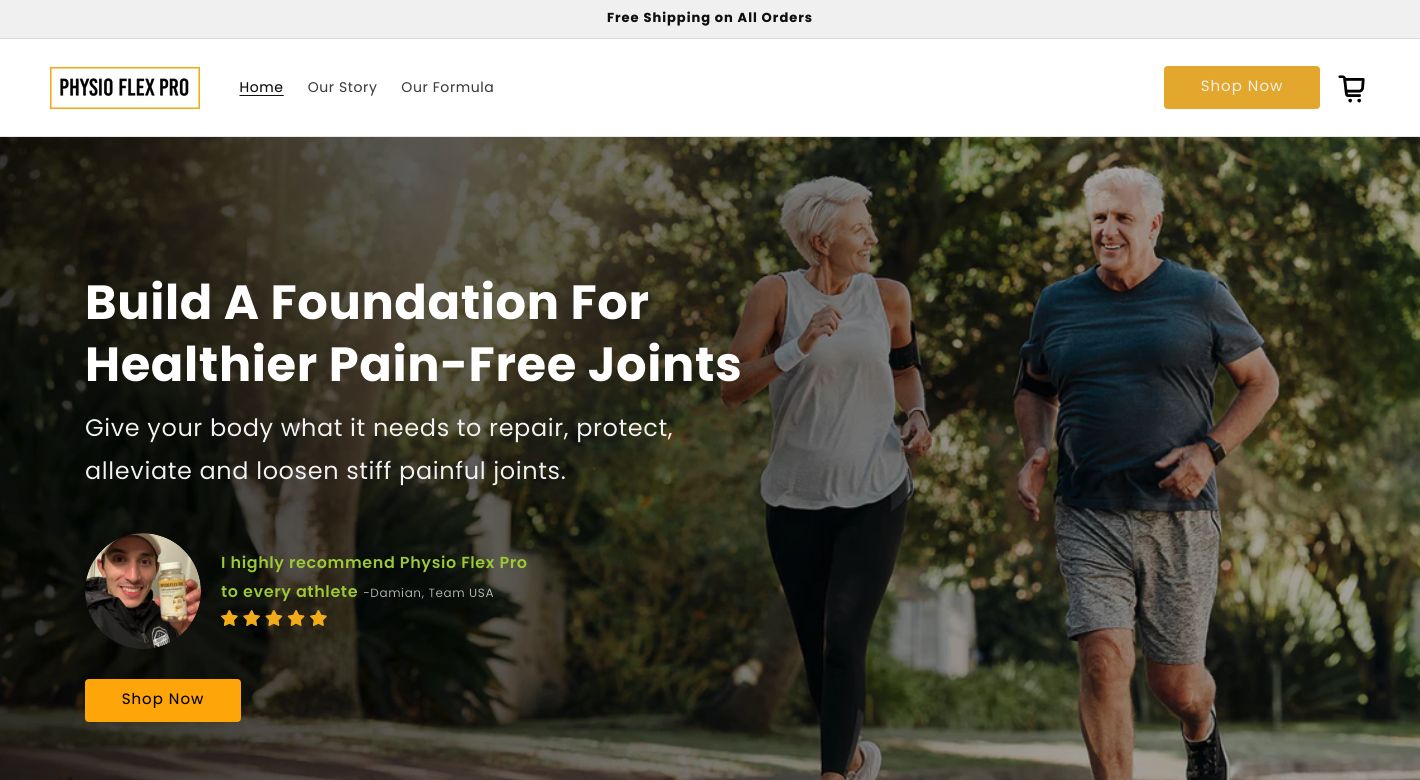 Physio Flex Pro Website