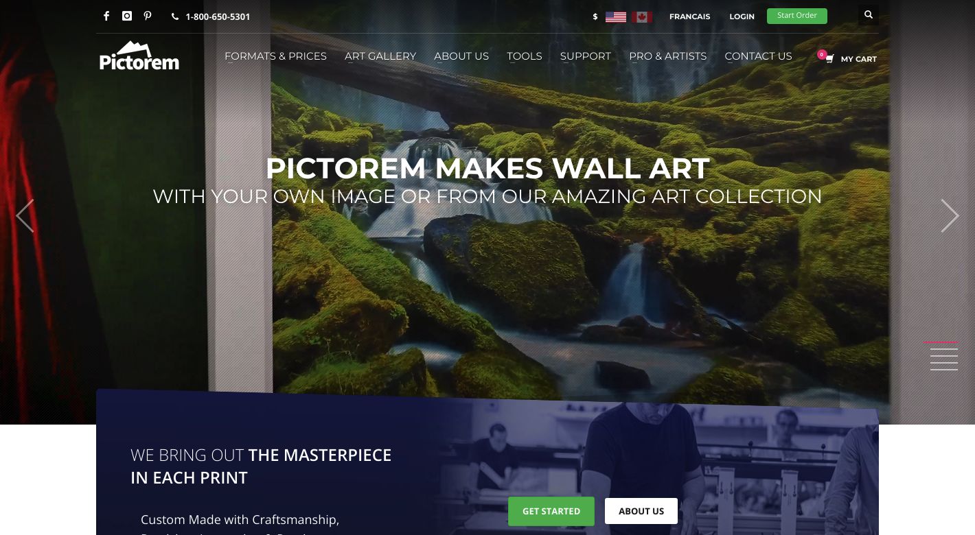 Pictorem Website