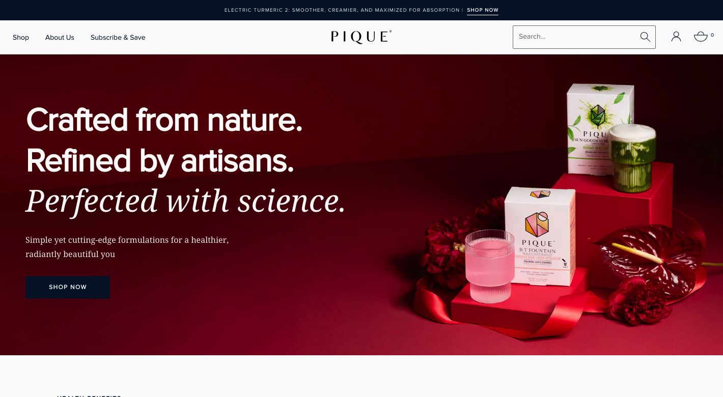 Pique Life Website