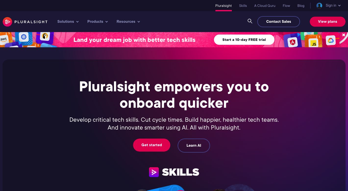 Pluralsight Website