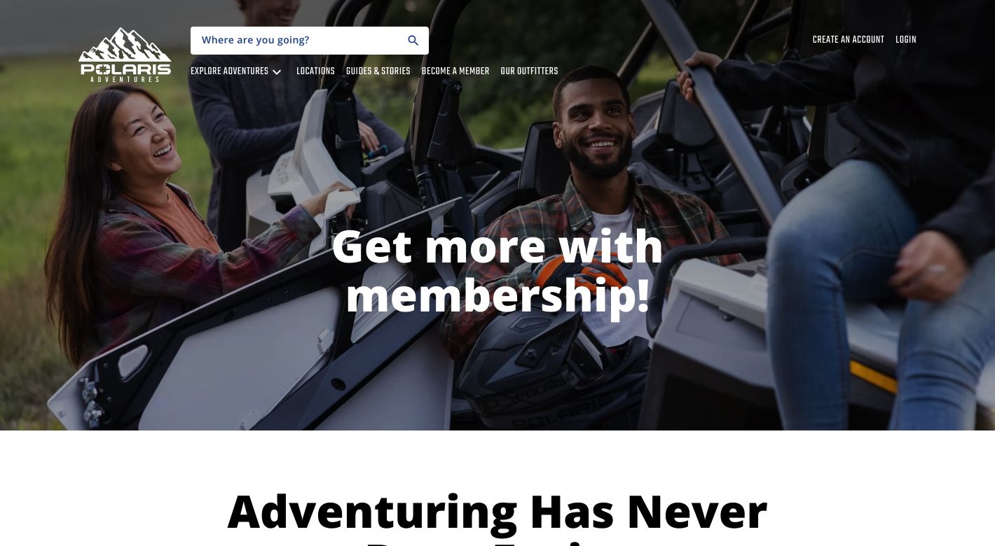 Polaris Adventures Website