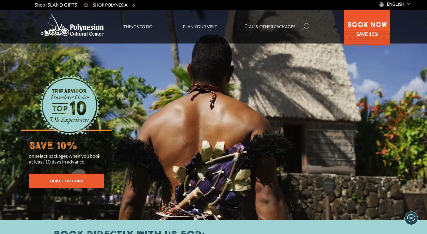 Polynesian Cultural Center Website